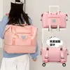 Bolsa de Viagem ao Ar Livre, Bolsa de Mão Multifuncional para Armazenamento, Mochila Expansível, Bolsa Telescópica de Camada Dupla, Bolsa de Rodinhas