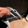 ¡Cadena de corazón con incrustación de diamante! Pulsera geométrica de circonita cúbica chapada en oro real anillo de mano de personalidad genial joyería de mano de lujo ligero de alta gama para mujer