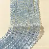 Contas de cristal branco imitação natural em formato de abóbora para atacado, contas semiacabadas de aquamarina e ametista em formato de lanterna, acessórios para joias DIY