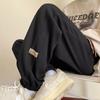 Calças Waffley Masculinas Primavera e Verão Casuais Versátil Americanas Vintage Oversize Cordão Tamanho Grande Calças Esportivas