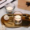 Copo de Vidro Transparente para Vela Decoração de Sala de Estar Quarto Garrafa de Aromaterapia Copo de Vela Presente Suporte de Vela de Cristal em Relevo Tampa de Vidro