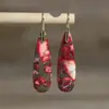 Pendientes de Colgante Artísticos Vintage Forma de Gota Emperador Natural Elegantes Elegantes Elegantes Elegantes Pendientes para Mujer