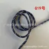 Cuerda Redonda de Poliéster con Núcleo Retorcido, Patrón de Puntos de Colores, 5mm de Espesor, Cuerda Miu Resistente al Desgaste para Tejido Hecho a Mano DIY, Colgante, Cinturón, Cuerda para Sombrero, Cordón
