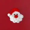Ramo de Navidad Simulado Tejido a Mano de Lana Transfronterizo Decoración del Hogar Planta en Maceta de Papá Noel Eterno