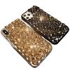 Funda para Teléfono iPhone12345 con Diamantes Completos y Pedrería de Camelia Apple 16 Funda Todo Incluido Borde Suave XSmax