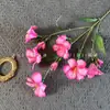 Flores artificiales con múltiples cabezas, flores de álamo aceitero, pequeñas flores de trompeta, decoración para bodas, decoración suave, accesorios florales de estilo pastoral para exteriores, flores artificiales