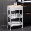 Carro de salón de belleza al por mayor, herramienta multifuncional para decoración de uñas con cajón, gabinete de almacenamiento giratorio, estante de cocina
