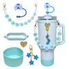 Botella de Agua Térmica Stanley Tapón Antipolvo Taza con Popote Tapa de Taza Correa de Mano Cordón para Botella de Agua Múltiples Estilos Versátiles Set