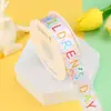Snack Pastel de Cumpleaños Cinta Guardería Tienda de Panadería Caja de Regalo Cinta Decorativa Cinta con Logo Impreso Cinta de Recuerdo Personalización