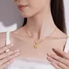 Nuevo Colgante de Estrella de los Deseos Color Dorado Chapado en Cobre Arena Vietnamita Directo del Fabricante Venta al por Mayor para Transmisiones en Vivo Comercio Electrónico