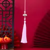 Rueda de Oración de Nudo de Bambú Estilo Antiguo, Borla de Espada, Abanico Tradicional Chino, Colgante de Ropa Estilo Chino Nuevo, Colgante Hecho a Mano para DIY, Falda Mamian