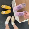 Zapatillas de Entrenamiento Alemanas Amarillas para Mujer, Nuevo Diseño 2026, Estilo de Nicho, Transpirables, de Suela Plana, Zapatillas Deportivas Casuales Retro sin Cordones