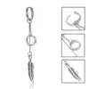 Pendientes de BTS Bangtan Boys, Tachuelas, Pines, Clips para Orejas con Cadena de Acero Inoxidable, Pendientes Estilo Mismo de Jin Seok-Jin al por Mayor