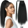 Peluca de Cola de Caballo Fluffy Yaki con Cierre Mágico Africana Fibra Sintética Permanente Fireworks Afro Cabello Liso Cola de Caballo 22 Pulgadas Venta al por Mayor