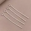 Alfinetes em formato de T, alfinetes em formato de 9, alfinetes com cabeça redonda, banhados a ouro 18K em cobre, materiais para atacado para acessórios de joias artesanais DIY com contas