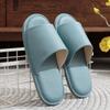 Pantuflas de Casa, Pantuflas de Cuero Extra Grandes para Oficina Interior y Exterior, Pantuflas de Hotel Antideslizantes de Suela Tbottomon para Verano para Hombre y Mujer