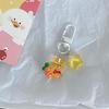 Verano Nuevo Hielo a través de Winnie the Poole Llavero de Estrella Dibujos Animados Lindo Colgante Corazón de Niña Accesorios de Oso Amarillo