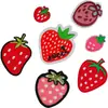 Parches bordado por computadora caricatura fruta cereza parche de tela parche de moda bordado traje bordado Zhang Zai