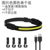 Lanterna de Cabeça Bluetooth com Sensor Inteligente Recarregável por USB LED Silicone Portátil Alta Luminosidade Lanterna de Cabeça para Corrida Noturna