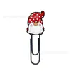 Clips para Papel de Goma Suave de PVC de Dibujos Animados Navideños, Marcadores Creativos Festivos, Separadores de Páginas para Cuadernos, Regalos y Recuerdos Navideños