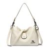 Bolso de mujer transfronterizo, novedad de 2024, bolso de madre multicompartimento, portátil, de un solo hombro, de gran capacidad, moderno y combinable, de cuero suave.