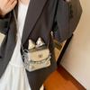Mini Bolso Lazo Bolso Pequeño para Mujer 2024 Nuevo Verano Combinación Total Bolso Cuadrado Pequeño Tipo Caja Bolso Cruzado de Cadena a la Moda