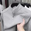 Camiseta de Manga Larga Patchwork Desconstruido Estilo Retro Americano de 350g para Hombres y Mujeres, Sudadera Base Versátil Gruesa Holgada Casual