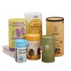 Latas de Papel Personalizadas para Chá, Vinho Tinto, Alimentos, Latas de Papel Kraft com Tampas, Embalagem Cosmética, Tubos de Papel Redondos, Embalagem Personalizada