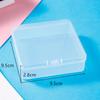 Caja de Plástico Transparente Cuadrada Caja Rectangular Cuadrada para Almacenamiento de Piezas Joyería Artículos de Pesca Empaque de Flores de Jabón Caja Cuadrada