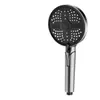 Cabezal de Ducha de Lluvia para Uso Doméstico con Ajuste de Cinco Velocidades, Cabezal de Ducha de Panel Grande, Gadget de Ducha a Presión Manual para Baño