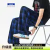 Pantalones de cuadros estilo americano con caída, pantalones casuales para hombre, pantalones retro a cuadros rojos de marca moderna, pierna recta, ligeramente acampanados, hasta el suelo para personas altas