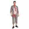 Mascarada de Halloween COS Meninos Estudantes Zumbis Adultos Homens Roupas de Terror Fantasias de Estudante Zumbi
