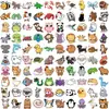 100 Pegatinas de Animales, Lindas Decoraciones de Dibujos Animados, Manualidades DIY, iPad, Funda de Teléfono Móvil, Taza de Agua, Pegatinas Decorativas para Maleta