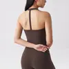Sutiã Esportivo Feminino para Treinamento de Pilates, Sutiã com Gola Halter, Push-Up, Sustentação Lateral dos Seios, Top Regata Sutiã para Yoga para Usar por Cima