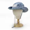 Sombrero Vaquero Occidental Lavado Sombrero de Sol para Senderismo de Verano para Mujer Sombrero de Pescador para Hombre Protección Solar Retro Viejo
