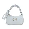 Bolso de axila de gran capacidad, elegante y chic para mujer, nueva colección primavera 2026, bolso de hombro retro, tote único de tela de pana