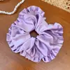 Goma de Pelo de Malla Estilo Coreano para Mujer Tamaño Súper Grande Sensación de Alta Gama Goma para el Pelo Goma de Pelo Retro a la Moda para Cola de Caballo Goma Elástica Flor para el Pelo