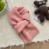 Cachecol de Lã Macio Versátil de Cor Sólida para Mulheres Outono e Inverno Estiloso Branqueador Cachecol de Lã Estudante para Homens Fabricante