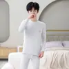 Conjuntos de algodón suaves y cómodos para toda la familia para adolescentes, conjuntos de ropa interior para niños, capas base de algodón puro para niños y niñas, ropa y pantalones cálidos de otoño