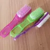 Escova de Plástico para Tábua Escova de Sapato para Uso Doméstico, Escova de Chão Multifuncional com Cabo Longo para Limpeza e Higiene, Cerdas Duras e Macias