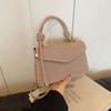 Bolsa Casual Estilo Ocidental Feminina Verão 2024 Nova Moda Bolsa de Ombro Portátil Simples Crossbody Pequena Bolsa Quadrada para Mulheres
