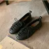 2026 Nuevos Zapatos Planos Elásticos Tejidos Huecos con Cordones Estilo Francés Elegante Zapatos de Ballet Zapatos para Mujer que Aumentan la Altura