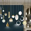 Luminária Pendente de Cabeceira para Quarto de Luxo Leve e de Alto Padrão, Luminária Pendente Criativa e Artística para Hall de Entrada, Corredor, Varanda