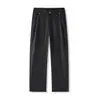 Roupa Masculina Muqiu Vibe americana de rua, estiloso e cool, estilo old-money, caimento solto, calça de terno casual com tachas para o dia a dia
