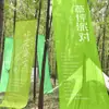Decoração de Show da Moda com Gaze e Cortinas Penduradas, Decoração Estética para Parque e Acampamento, Montagem de Ambiente Externo com Cortinas