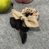 Diadema elegante estilo francés con lazo de satén para el pelo, etiqueta de metal retro, correa para el pelo de alta calidad, elegante diadema para mujer.