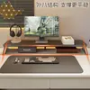 Soporte para monitor de computadora, organizador de escritorio, elevador de monitor de oficina de madera maciza, almacenamiento para estación de trabajo