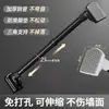 Barra para Secar Ropa Telescópica Sin Taladro Colgador de Ropa Balcón Hogar Cortina Fija Baño Soporte Fijo para Colgar Secado Colgador de Ropa de Acero Inoxidable
