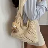 Bolso de Punto Estilo Perezoso para Mujer 2026 Nuevo Verano Popular Súper Caliente Bolso de Mano para Viajes Cotidianos Gran Capacidad Bolso de un Solo Hombro