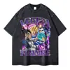 Camisetas Vegeta Lavado Vintage Anime Dragon Ball Camiseta Ove
